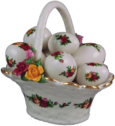 Royal Albert Old Country Roses Musical Easter Egg Basket