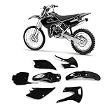 ALMULOO Plastic Kit Bodywork Compatible with 2001-2013 Kawasaki KX100 KX85 Plastic Black