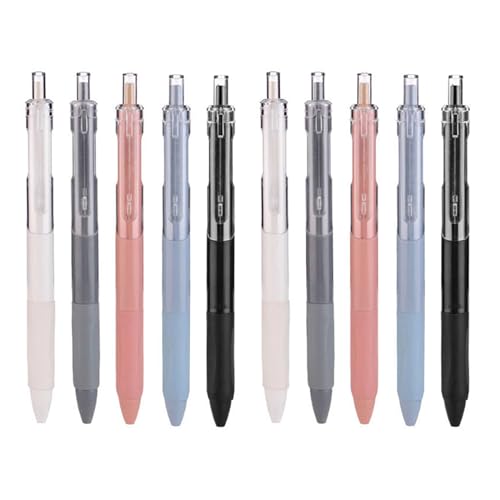 Stylos à encre gel mignons lot de 10 couleurs idée cadeau pour enfants et école