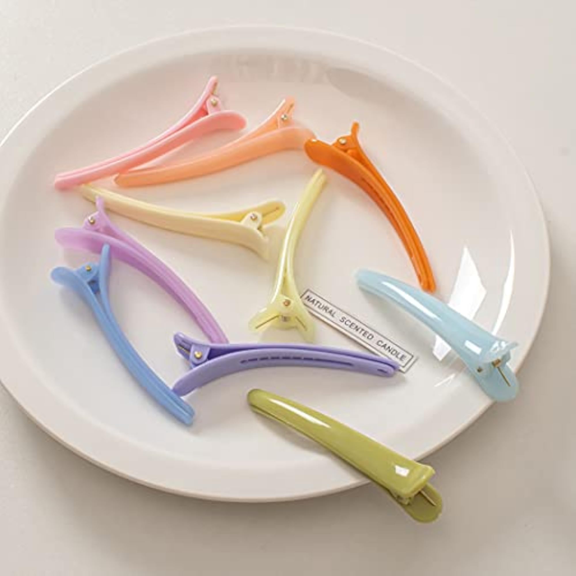 10pcs Colorful Alligator Hair Clips Set, Trendy Accessories