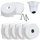 PRO-113 Universal CCTV Camera Junction Box, White, UV-Resistant PP5 Plastic, 4.53x1.65 Inch, Wall/Ceiling/Pole Mount, Weather-Resistant | (4 Pack)