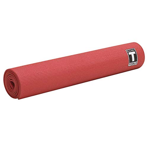Body-Solid 5mm Thick Non-Slip Yoga Mat for Home Workout, Pilates and Exercise, Lightweight & Portable with Comfortable Support for All Levels