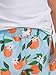 RUGGEDBUTTS Boys UPF50+ Sun Protection Fruits & Florals Swim Trunks - Blue Orange You The Sweetest, 3T