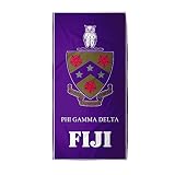 greeklife.store Phi Gamma Delta Fraternity Beach Towel Rectangle (30”x60”) Oversized,Super Absorbent