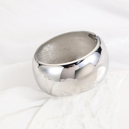 Chunky Gold Cuff Bangle Bracelets for Women - Gold Polished Trendy Twisted Hinged Cuff Open Wide Waterdrop Bangle Chunky Gold Bracelet Minimalist Bangle Jewelry Gift4