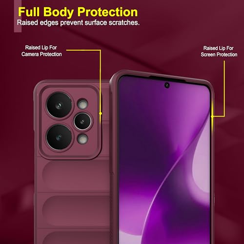 Image of Zapcase Back Case Cover for Realme 15 Pro 5G | Compatible for Realme 15 Pro 5G Back Cover | Liquid Silicon Magic Case with Camera Protection | Plum