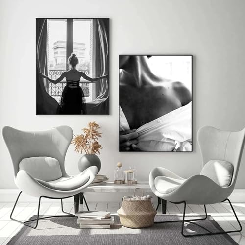 Affiches d'art peinture sur toile beauté féminine déco maison chic KEBIA