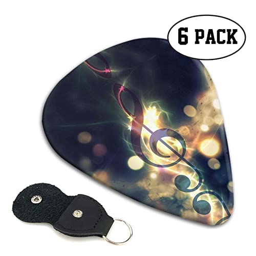 Lot de 6 médiators note de musique pour guitare acoustique, guitare électrique, basse, ukulélé – fins, moyens et épais. - Les Beatles, Paul McCartney, John Lennon, RIngo Starr, George Harrison Lot de 6 médiators note de musique pour guitare acoustique, guitare électrique, basse, ukulélé - fins, moyens et épais. – Image 3