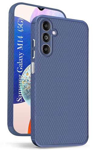 Jkobi Back Cover Case for Samsung Galaxy M14 5G (Liquid Silicone | Side Grip | Camera Protection)