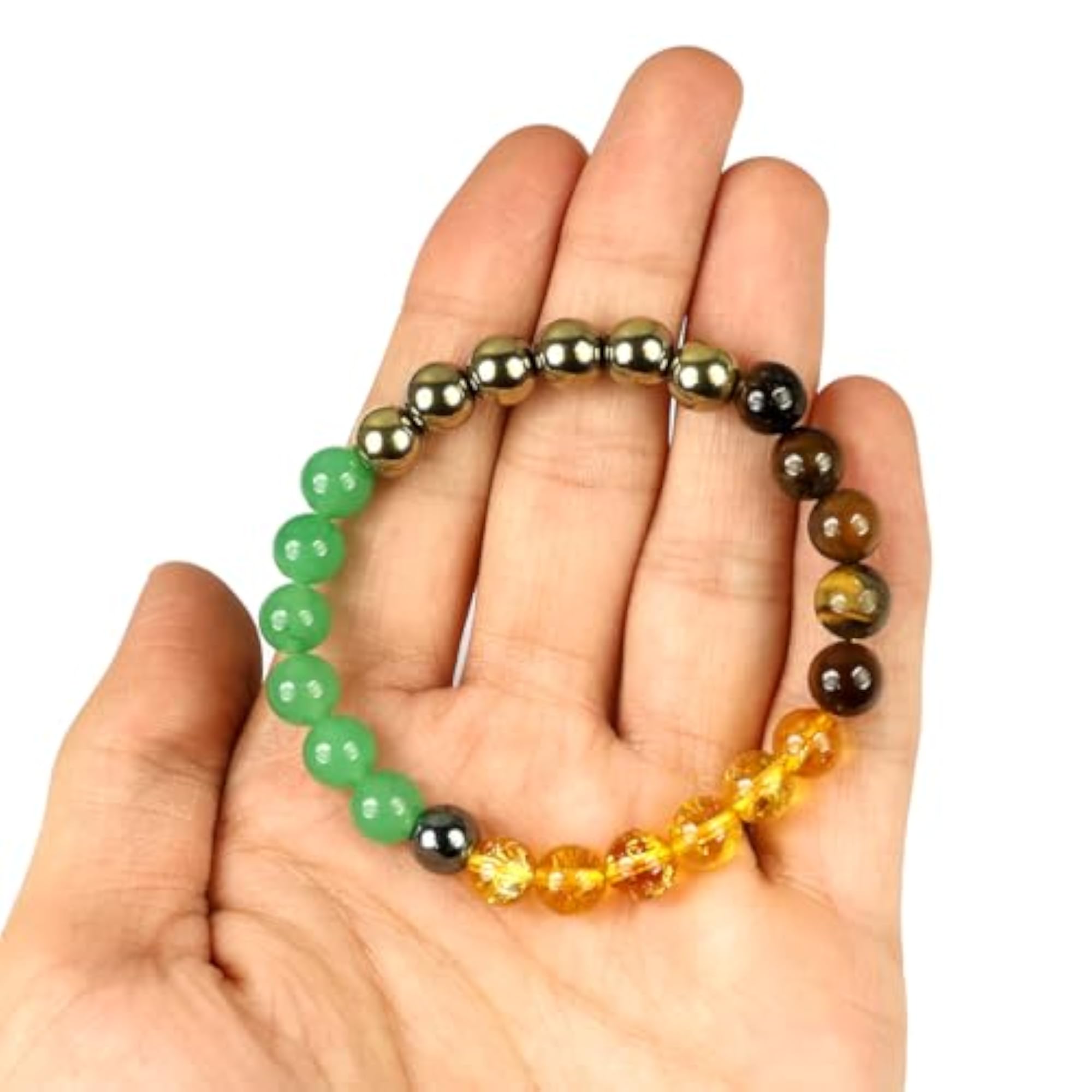 Natural Pyrite Anklet with Dhan Yog Bracelet Combo, Stylish Set