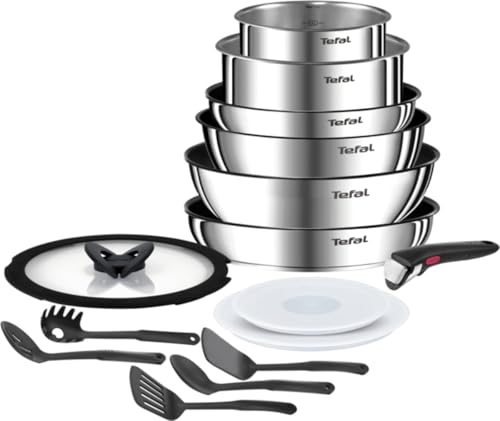 TEFAL Ingenio Emotion Pfannen und Töpfe Set 15-teilig L897SF04
