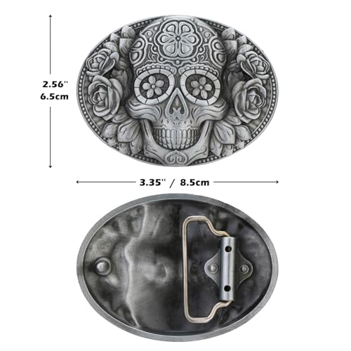 Image of Western Cowboy Vintage Rodeo Cross Prayer Horse Belt Buckle Men