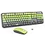 Lime Green Wireless Keyboard Mouse