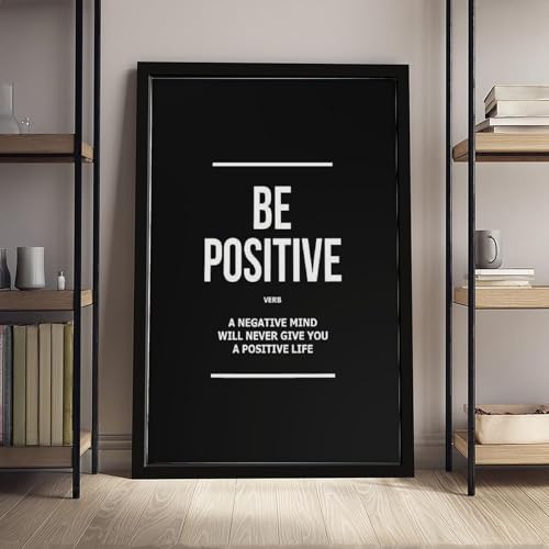 Impression sur toile Be Positive une source d'énergie positive