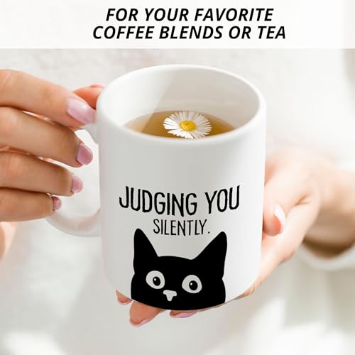 Taza de Cerámica Negra para Café de 11 Onzas miniatura 4