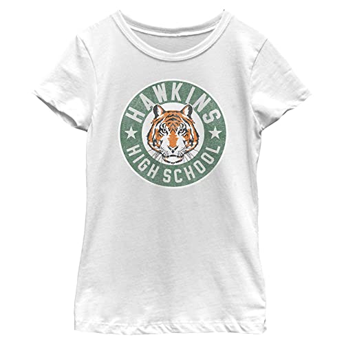 Image of Netflix Girls' Hawkins High Tiger Emblem