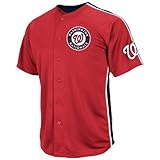 MLB Washington Nationals Men's B Harper 34 Crosstown Rivalry Jersey, Red/Navy/White