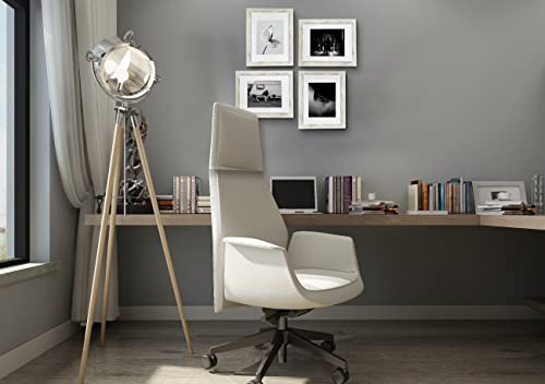 Scholartree Rustic White Wooden 11X14 Picture Frame Set Of 3 ,Display 11X14 Without Mat Or 8X10 With Mat，Wall Gallery Photo Frames #TOP6