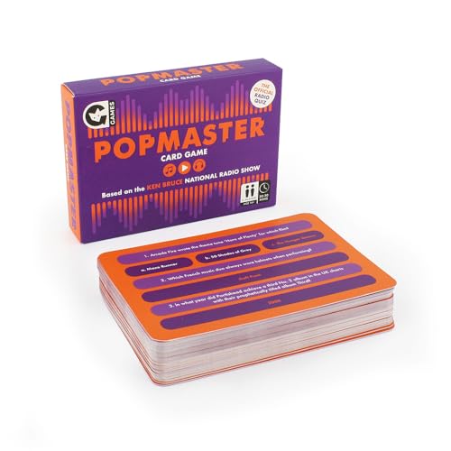 Ginger Fox PopMaster BBC Radio 2 Quiz Card Game - Put Your Musical Knowledge To The Test In This Pop Themed Trivia Game