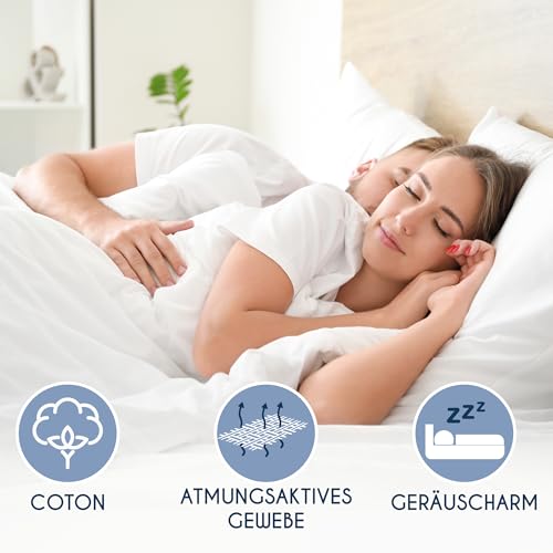 Dreamzie Matratzenschoner 160x200 cm Wasserdicht - Matratzenschutz Weich, Hypoallergen und Atmungsaktiv – Oeko-Tex Zertifiziert 4