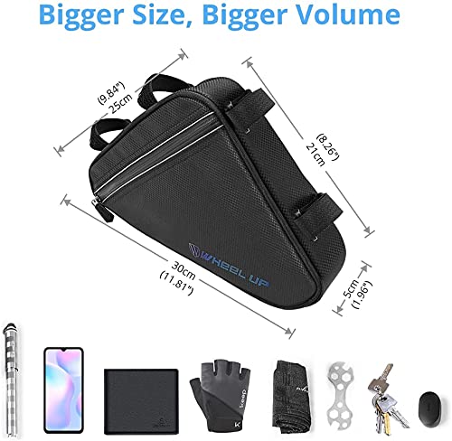 Bolsa triángulo para bicicleta SSDD de montaña con fijación al tubo superior 5