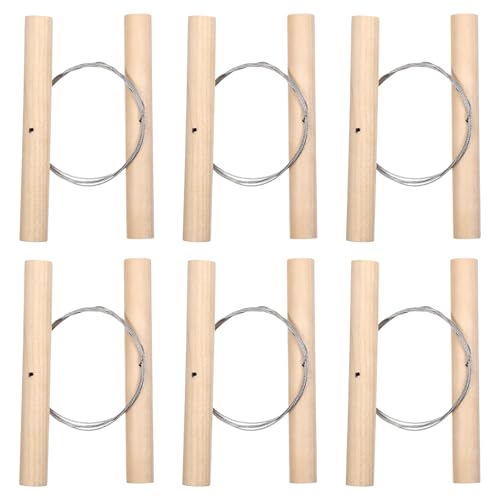 6 Stück Tonschneider Draht, Töpferwerkzeug Schneidedraht Stahldraht Ton Schneidewerkzeug Töpferzubehör Töpfer Werkzeug für Käse Plastilin Teig Schlamm Linie Keramik Kunstskulptur Künstler Keramik