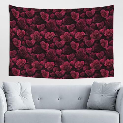 Tapisserie Aesthetic Roses Grand Format pour Tenture Murale Chambre L