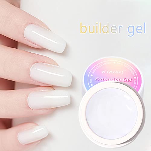 Cola Gel Sólida - Extensão de unhas DIY Gel de pontas de unhas sólidas | Gel de cola de construtor d