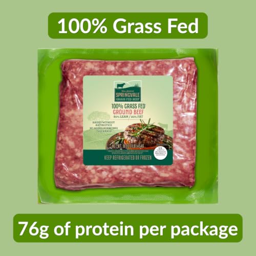 Springvale 100% Grass Fed 80% Ground Beef, 1 Pack, 16