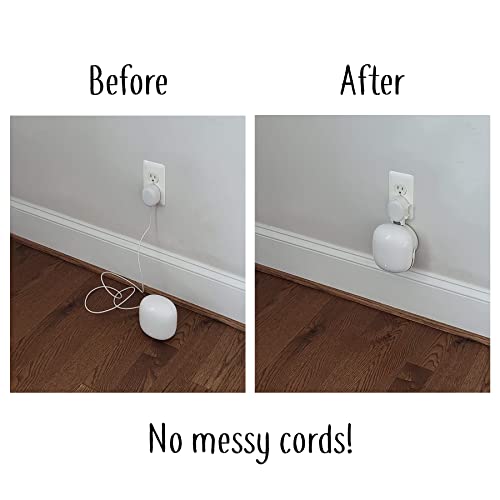 Image of The Nest WiFi Pro Genie Wall Mount Outlet Holder Stand (3-Pack) | Lowest Profile | Open Access | No Messy Screws or Tape | Reinforced Support | Horizontal and Vertical Outlets