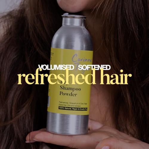 Corinne Taylor | Organic Dry Shampoo Powder | Grapefruit, Palmarosa & Clary Sage | Volumising | Talc Free | 100% Natural | Vegan | 85g