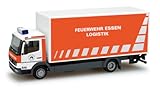 Neu/OVP Herpa 49481 - Mercedes-Benz Atego Koffer-LKW mit Ladebordwand Feuerwehr Essen / Logistik