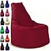 Produktbild Sitzbag Sitzsack Sessel XL - XXL für Kinder und Erwachsene - In & Outdoor Sitzsäcke Kissen Sofa Hocker Sitzkissen Bodenkissen (XXL - 80cm Durchmesser, Bordeaux)