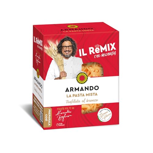 Armando, Il Remix - La Pasta Mista, Pasta di Semola di Grano Duro di Filiera 100% Italiano - Trafilata al bronzo - 12 confezioni da 500 gr