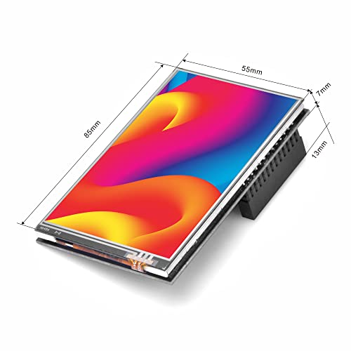 Image of OSOYOO 3.5 inch SPI Touchscreen for Raspberry Pi 3B 3A+ 4 5 - Clear Display, Easy Integration, Ideal for Projects, Resistive Touch Screen with Stylus