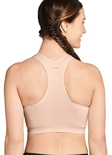 Jockey Women's Bra Mid Impact Removable Cup Seamless Sports Bra4