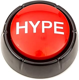 The Hype Button | Hip Hop Air Horn Sound Effect Button (Batteries Included)