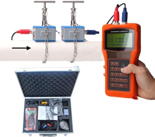 Medidor de flujo ultrasónico portátil: lecturas de agua digital con precisión de ± 1% 2