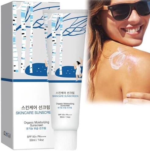 SPF50 Tinted Sunscreen For Face,Moisturizing Sun Serum High Prote...