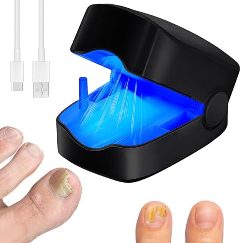Aparato de Cuidado Micosis Uñas,Portátil de Limpieza de Uñas, Mejorar Uñas de los Pies Gruesas de Decoloradas, 7 Min Por Día Efectiva de Cuidado Micosis Uñas, el Hogar al Aire Libre-Negro Aparato de Cuidado Micosis Uñas,Portátil de Limpieza de Uñas, Mejorar Uñas de los Pies Gruesas de Decoloradas, 7 Min Por Día Efectiva de Cuidado Micosis Uñas, el Hogar al Aire Libre-Negro