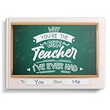 SoulScripted Books Why You're The Best Teacher I've Ever Had | Gift Journal for Students & Teachers | Teachers Day