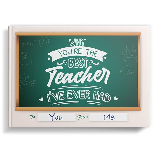 SoulScripted Books Why You're The Best Teacher I've Ever Had | Gift Journal for Students & Teachers | Teachers Day