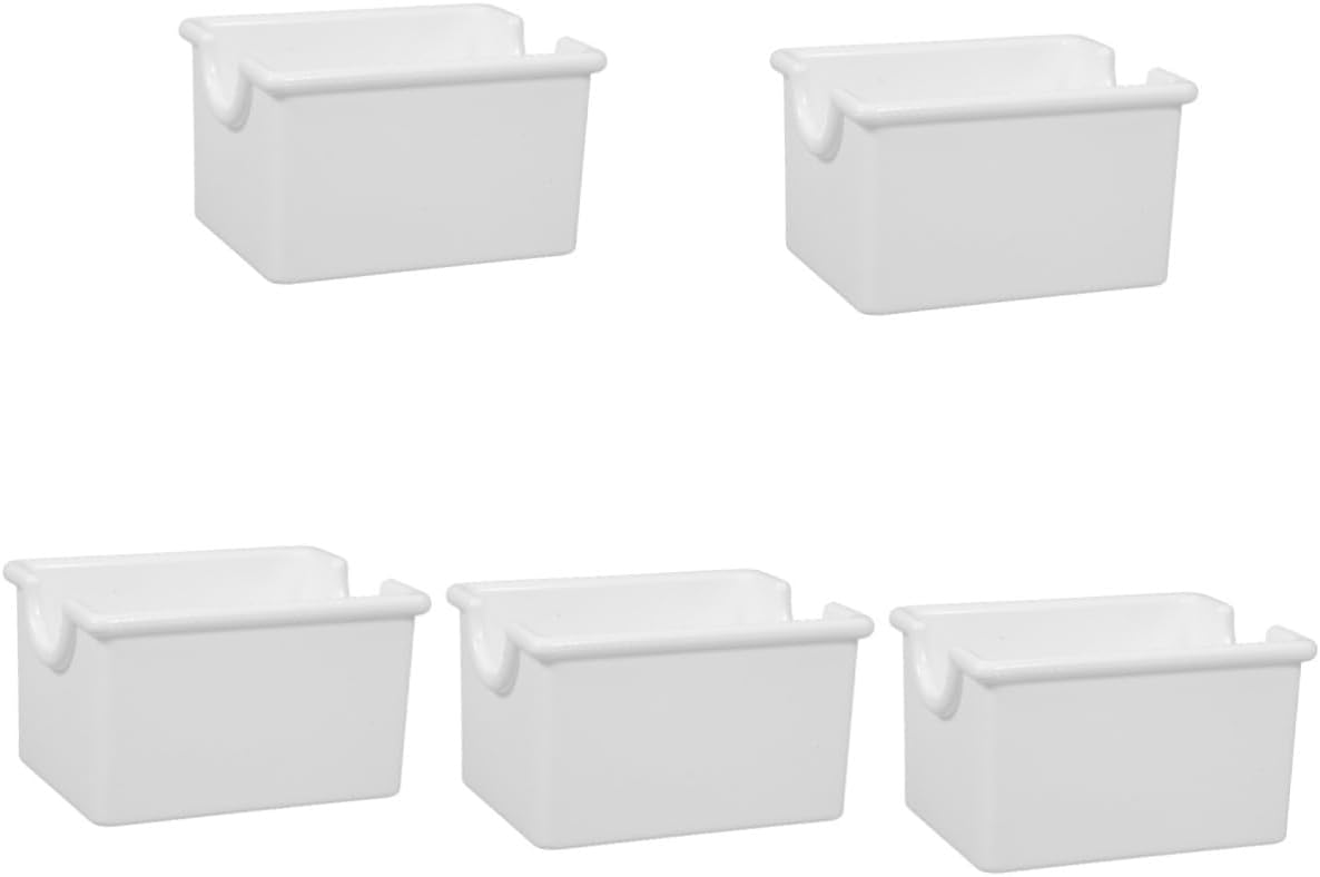 5pcs Tea Bag Organizer Box Storage for Tea Bags Instant Coffee Packs and Sugar Packets Compact Design for Countertop Use for Home Office