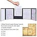 Famard DND DM Screen 5e with 5 Panels, 3D Embossed Faux Leather Dungeon Master Screen with Clear GM Pockets, Dungeons and Dragons Accessories for DND Lovers