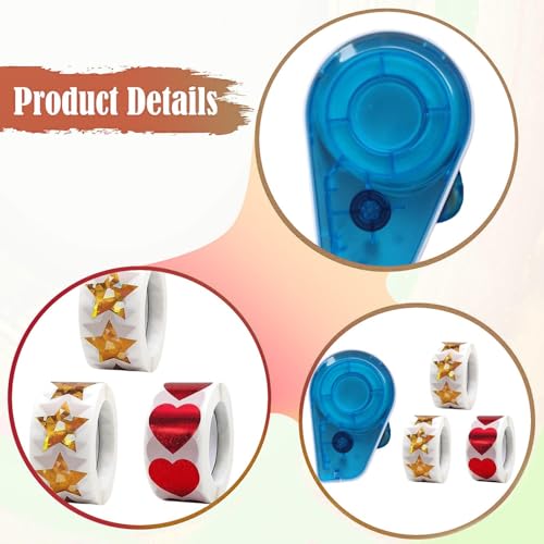 Dispensador manual de pegatinas azul para evitar enredos en tareas de conducta 3