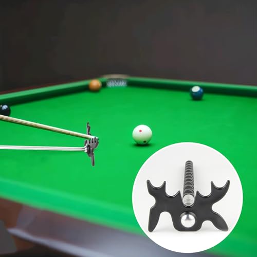 Aphohome Retractable Billiard Cue Bridge Stick with Plastic Head, 7 Shooting Positions Pool Cue Accessory for Snooker, Extends 35cm-150cm (14\"-59\") for Home Party Club Pool Table - Thumbnail 2