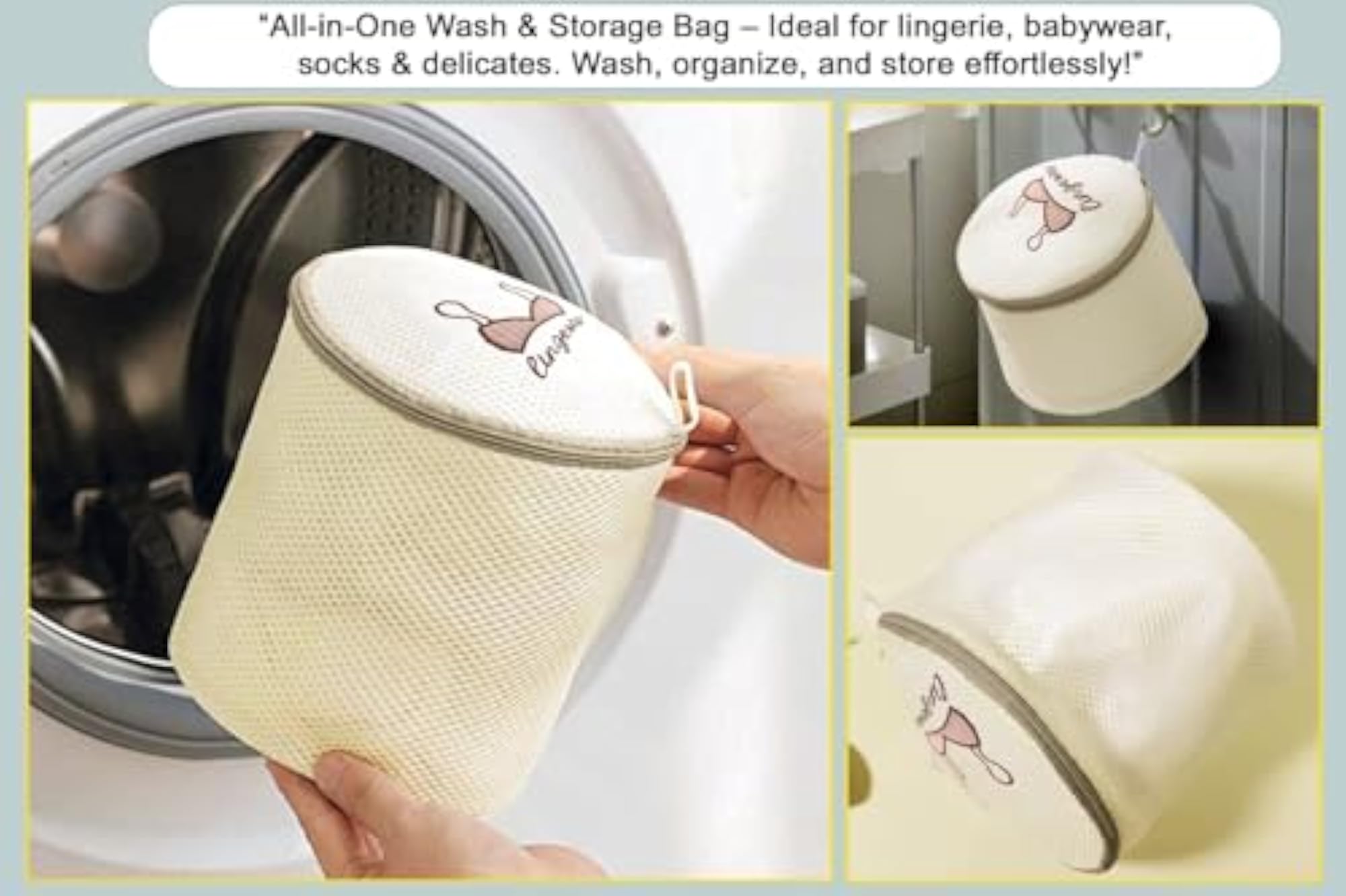 Bra Wash Bag for Laundry, Set of 2