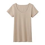 [グンゼ] インナーシャツ CFA さわやか綿100% 2分袖 日本製 CB3252 レディース Newソフトベージュ L