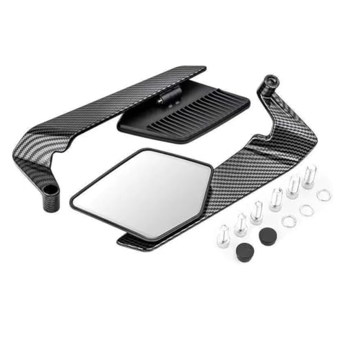 Espejos retrovisores de fibra de carbon estilo wind wing para motos S1000R G310R