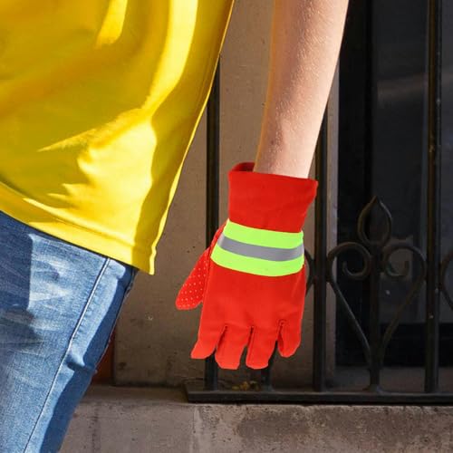 Guantes de protección para bomberos ignífugos y antideslizantes de talla única 6
